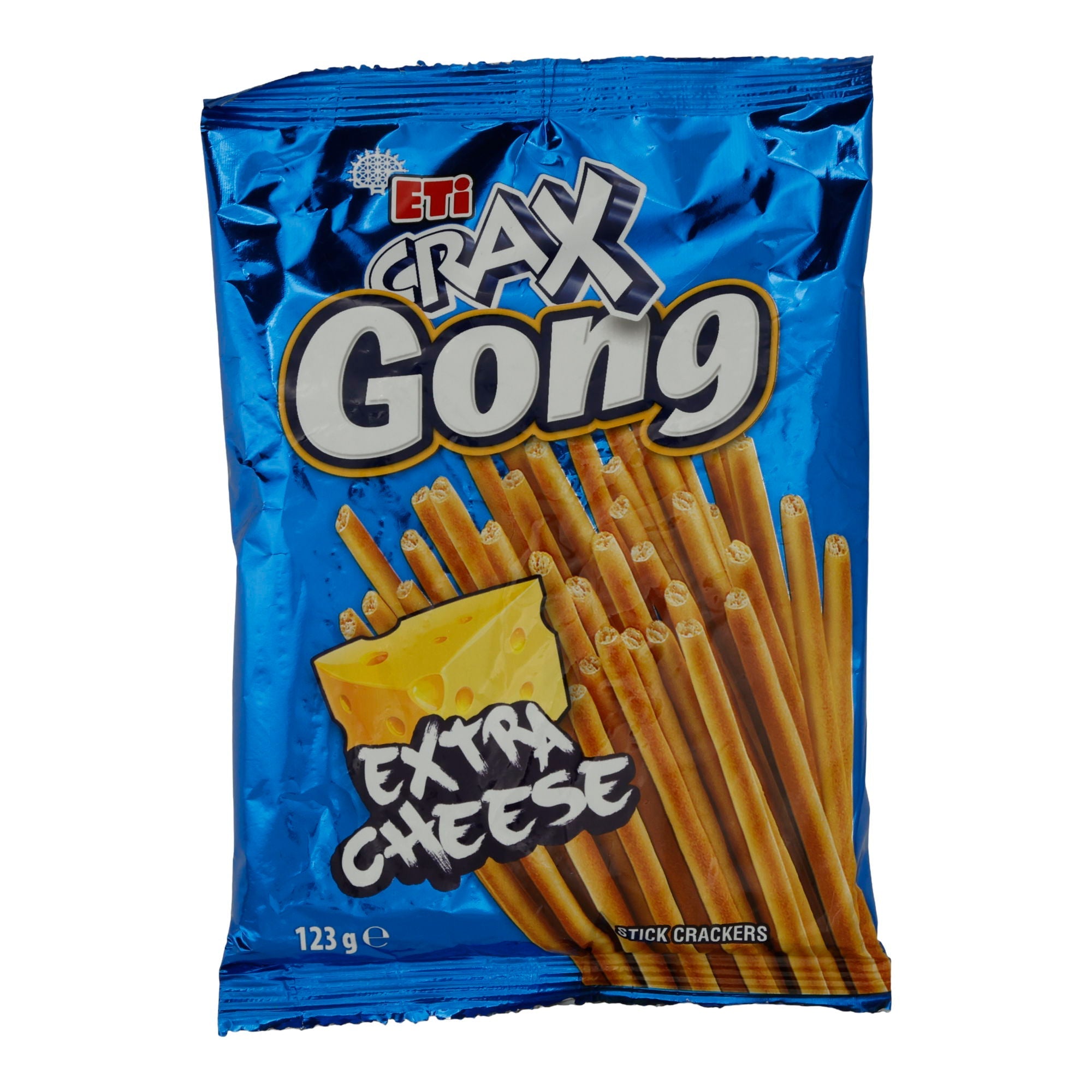 Käsesticks Eti Crax | Gong Extra Cheese | Knusprig, für zwischendurch | 123g ETI